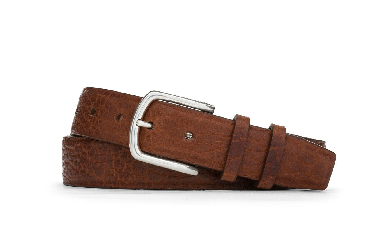 Tucson American Bison Belt with Nickel Buckle