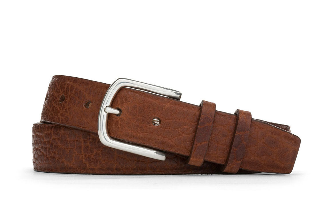 Tucson American Bison Belt with Nickel Buckle