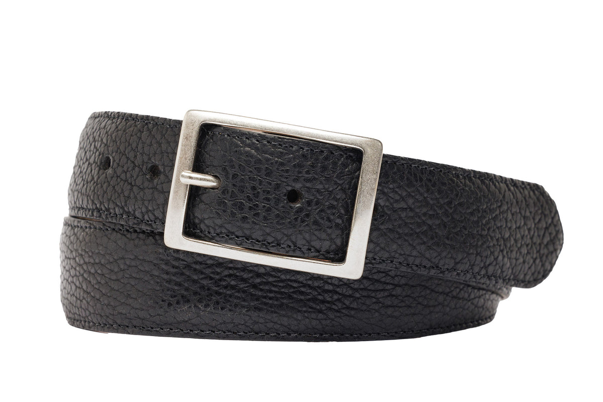 5-Pocket American Bison Belt with Antique Silver Buckle