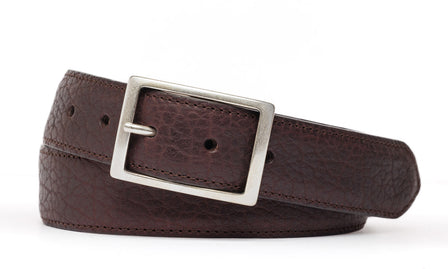 5-Pocket American Bison Belt with Antique Silver Buckle