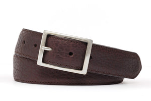 5-Pocket American Bison Belt with Antique Silver Buckle