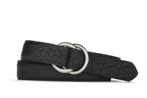 Tucson American Bison Belt with Brushed Nickel O-ring Buckles