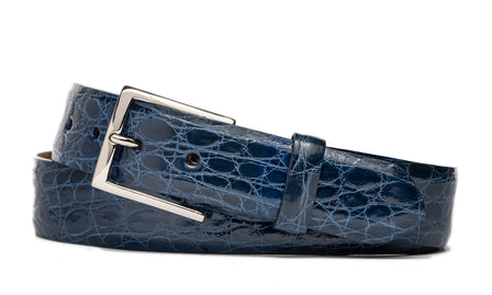 Tingas Crocodile Belt with Nickel Buckle