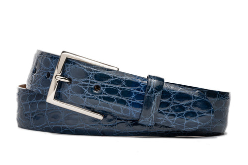 Tingas Crocodile Belt with Nickel Buckle