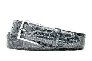 Tingas Crocodile Belt with Nickel Buckle