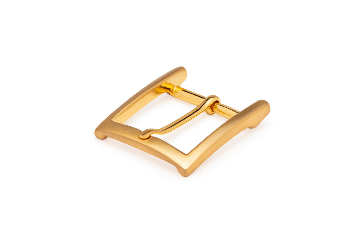 Slim Square Brushed Gold Buckle