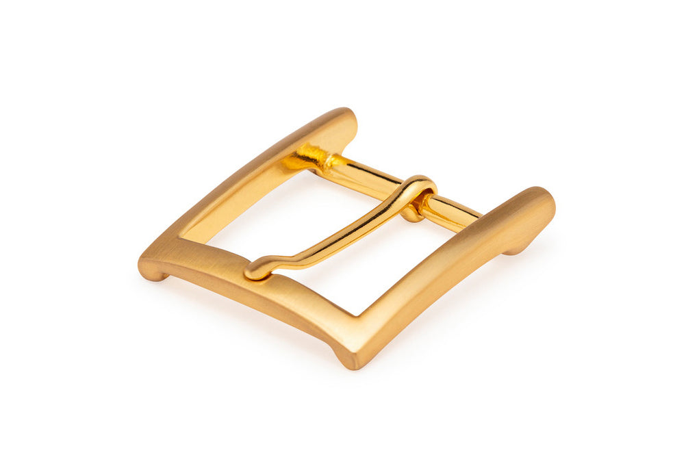 Slim Square Brushed Gold Buckle