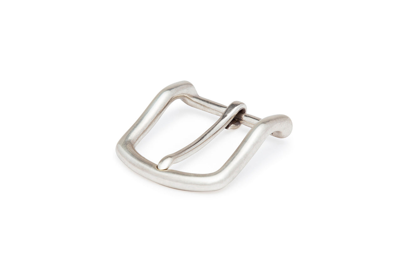 Rounded Brushed Nickel Buckle