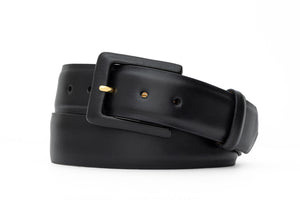 Semi-Matte Calf Belt with Covered Buckle