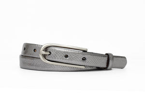 Skinny Karung Belt with Long Gold Buckle