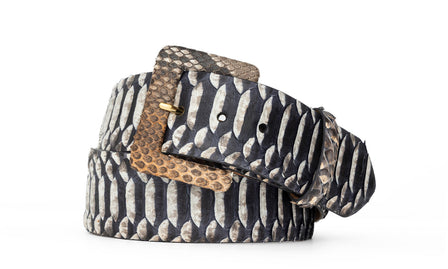 Python Belt with Covered Buckle