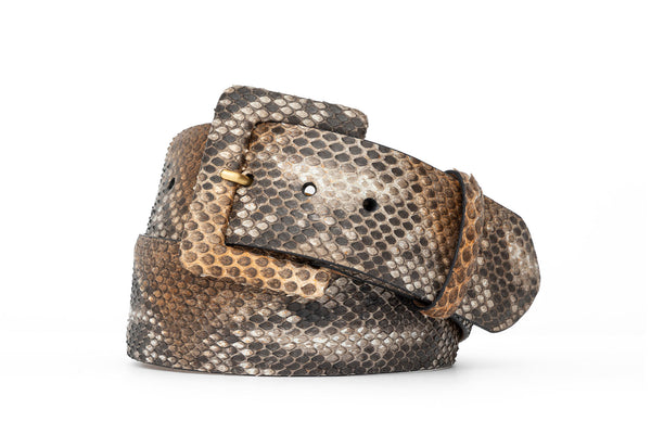 Python Belt with Covered Buckle – w.kleinberg