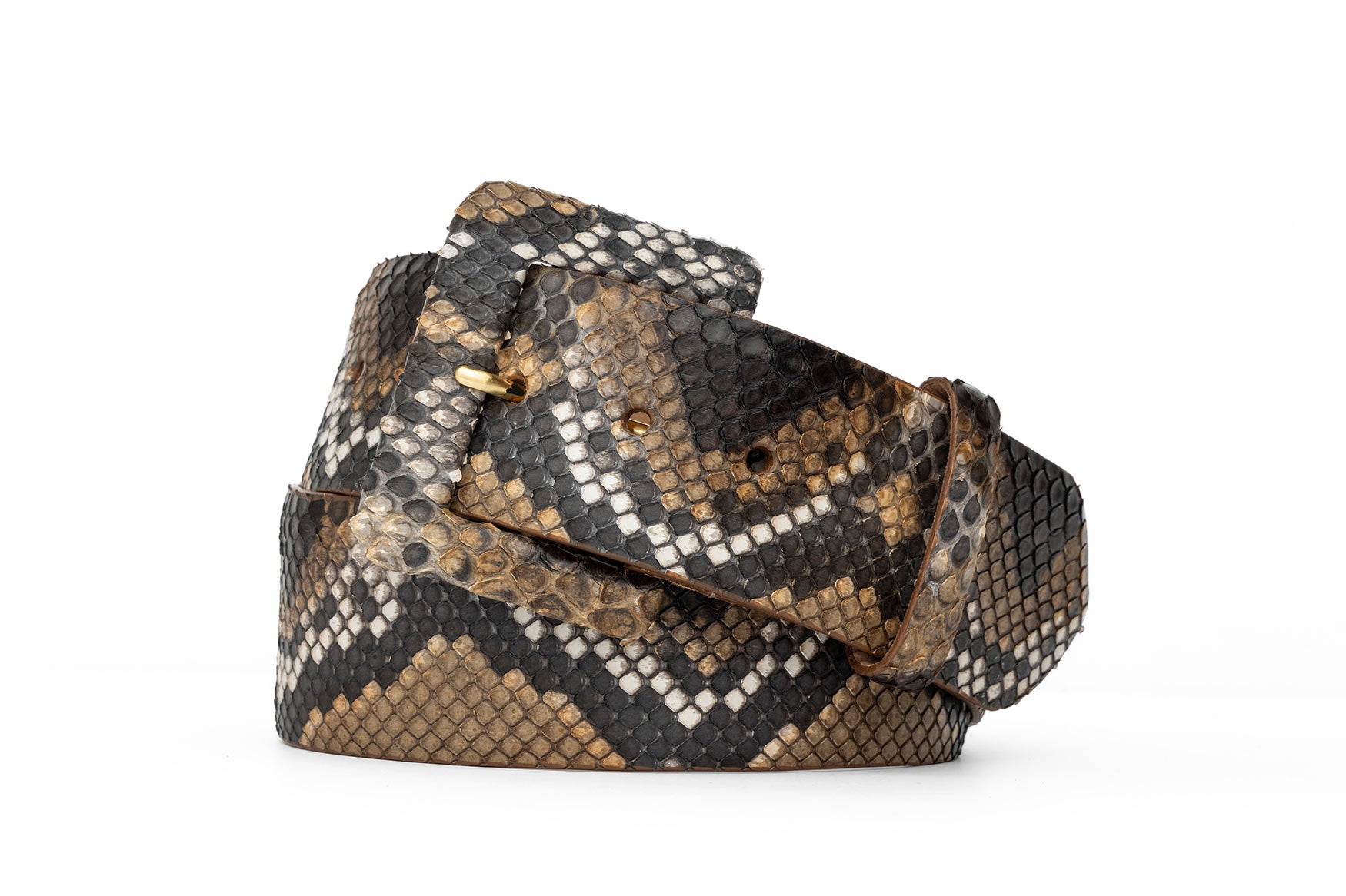 Python Belt with Covered Buckle - w.kleinberg