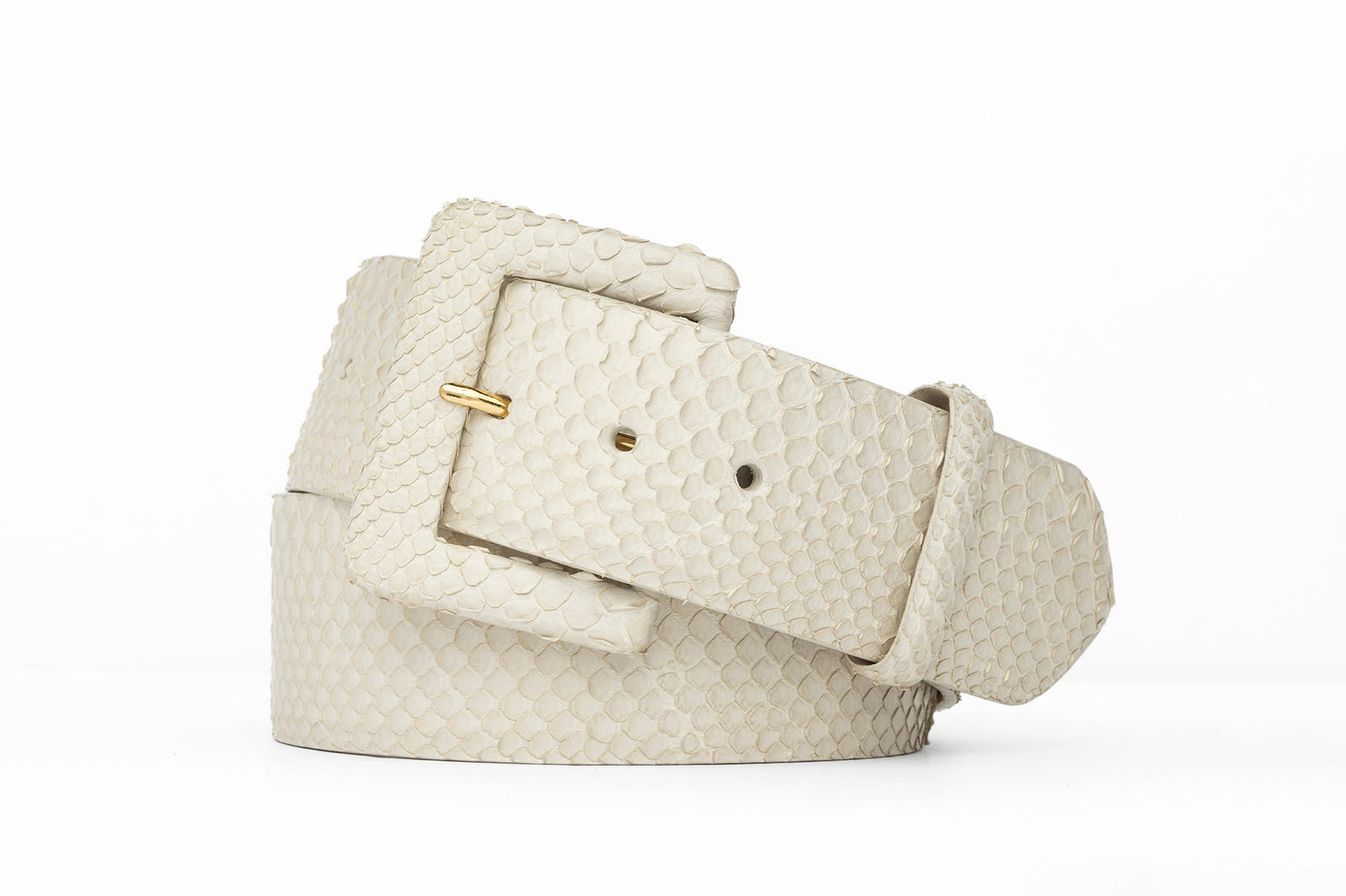 Python Belt with Covered Buckle