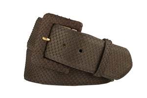 Python Belt with Covered Buckle