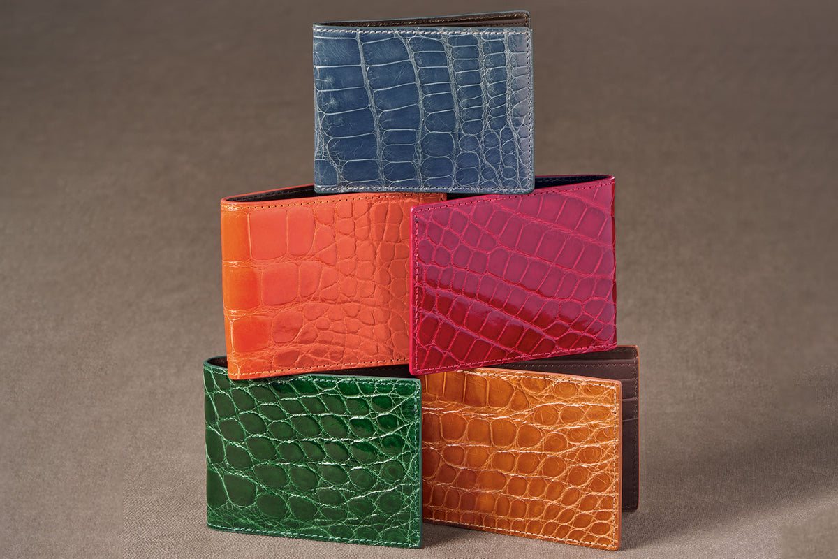 Glazed Alligator Bifold Wallet