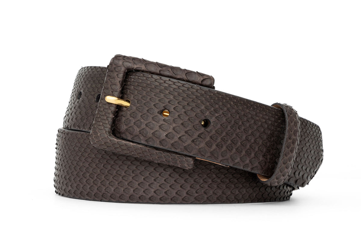 Python Belt with Covered Buckle