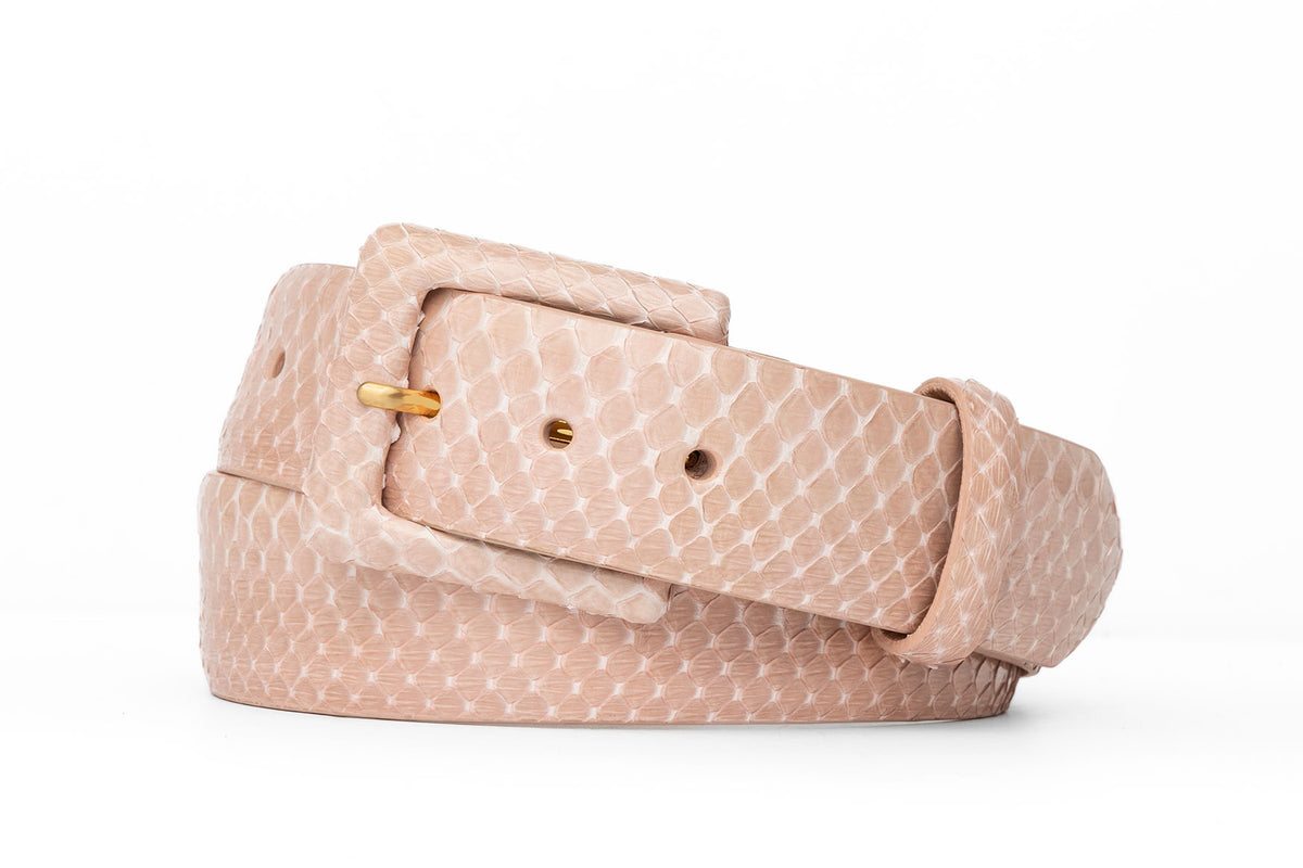 Python Belt with Covered Buckle
