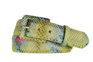 Python Belt with Covered Buckle