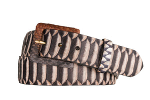 Python Belt with Covered Buckle