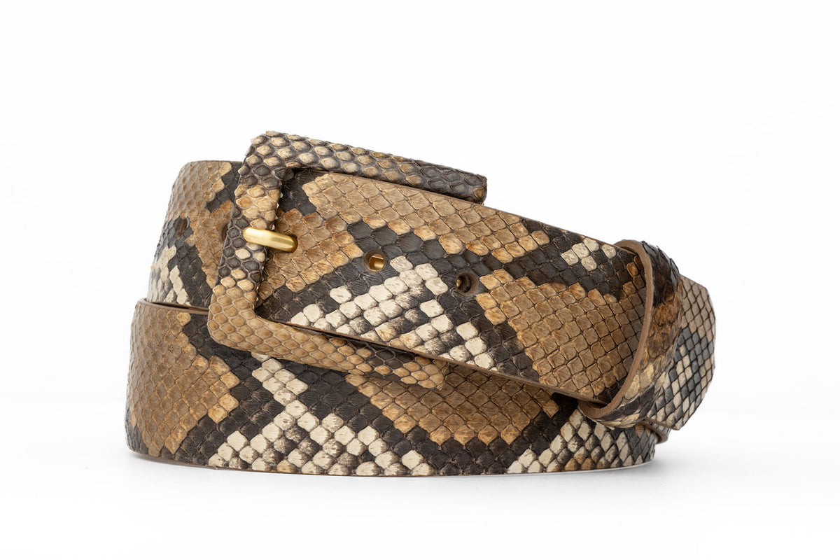 Python Belt with Covered Buckle