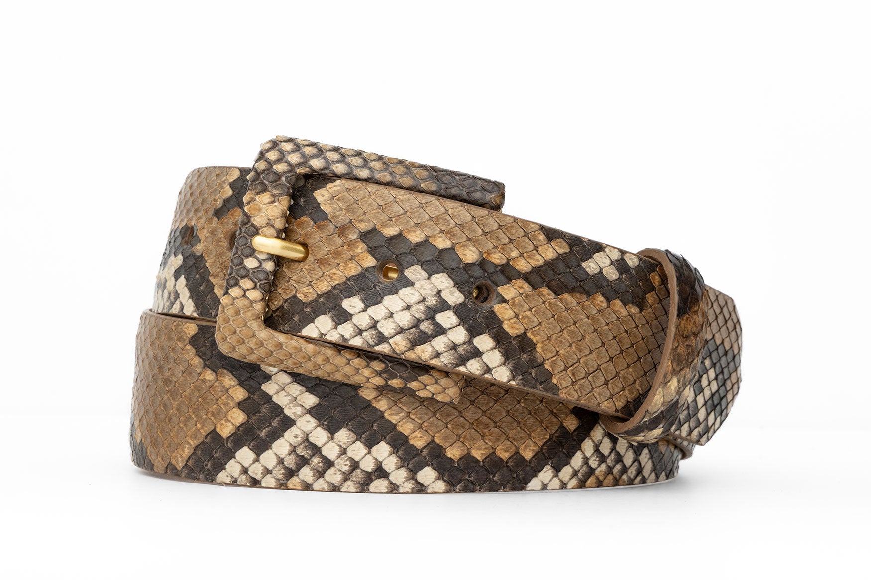 Python Belt with Covered Buckle