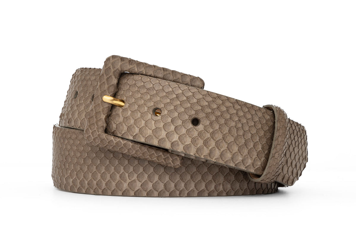 Python Belt with Covered Buckle