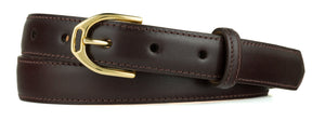 Glazed Calf Belt with Nickel or Gold Buckle