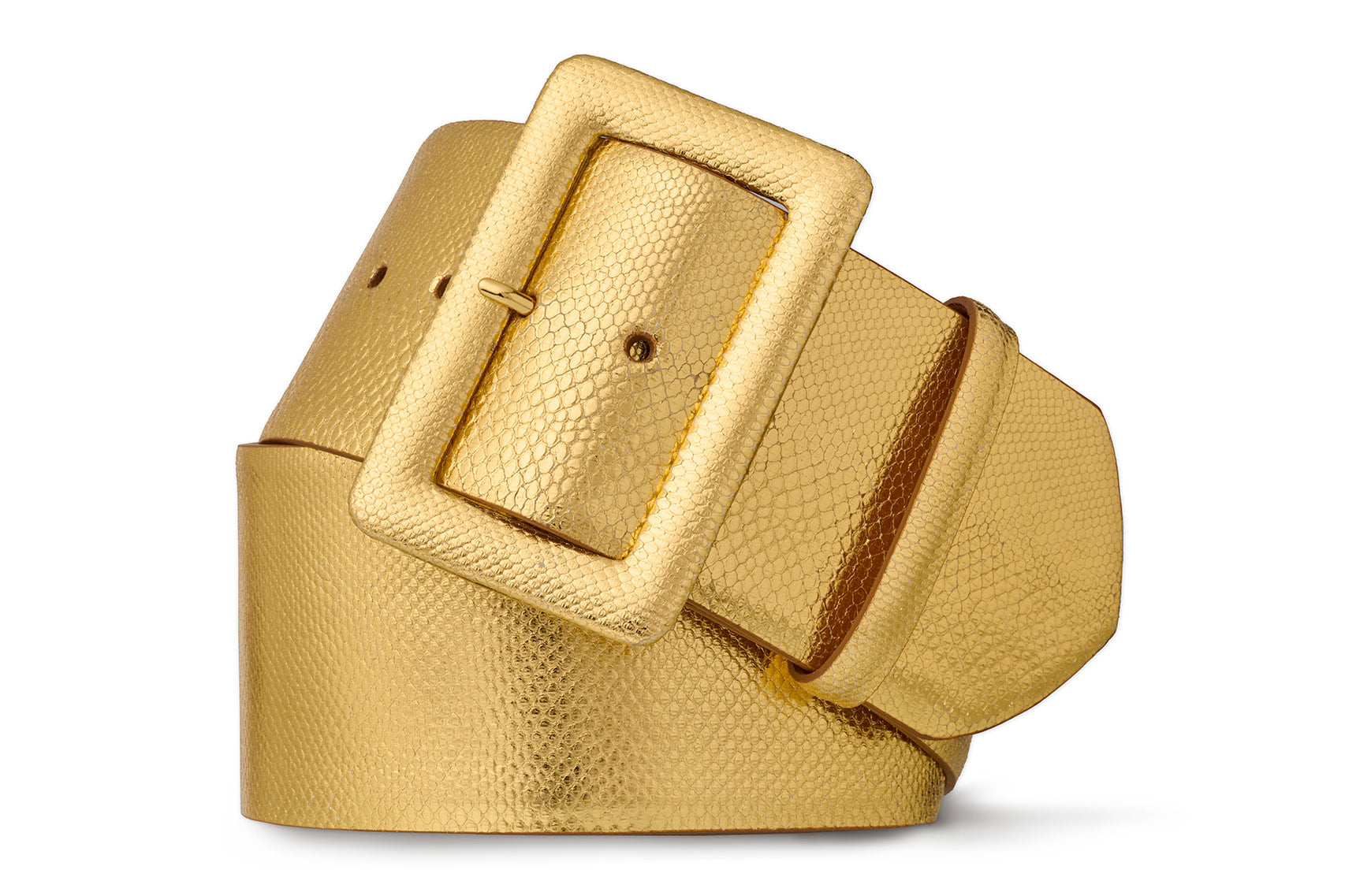 Wide Karung Belt with Covered Buckle