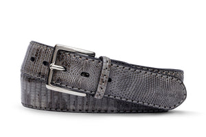 Himalayan Lizard Belt with Nickel Buckle