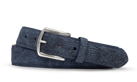 African Buffalo Belt with Antiqued Nickel Buckle