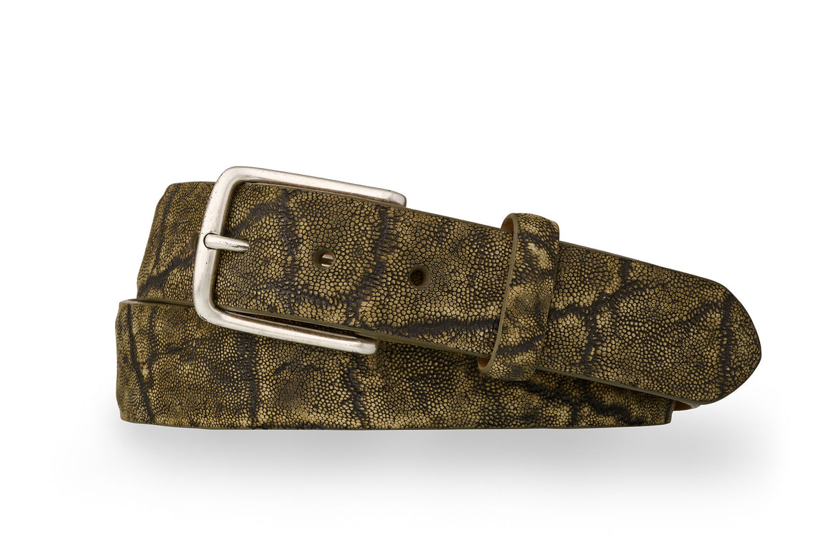 Elephant Belt with Antique Silver Buckle
