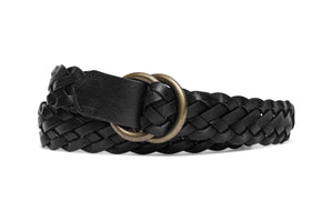 Classic Braid Belt with Antique Brass O-Rings