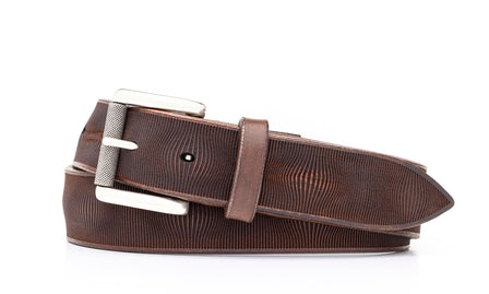 Italian Waves Belt with Antique Silver Buckle