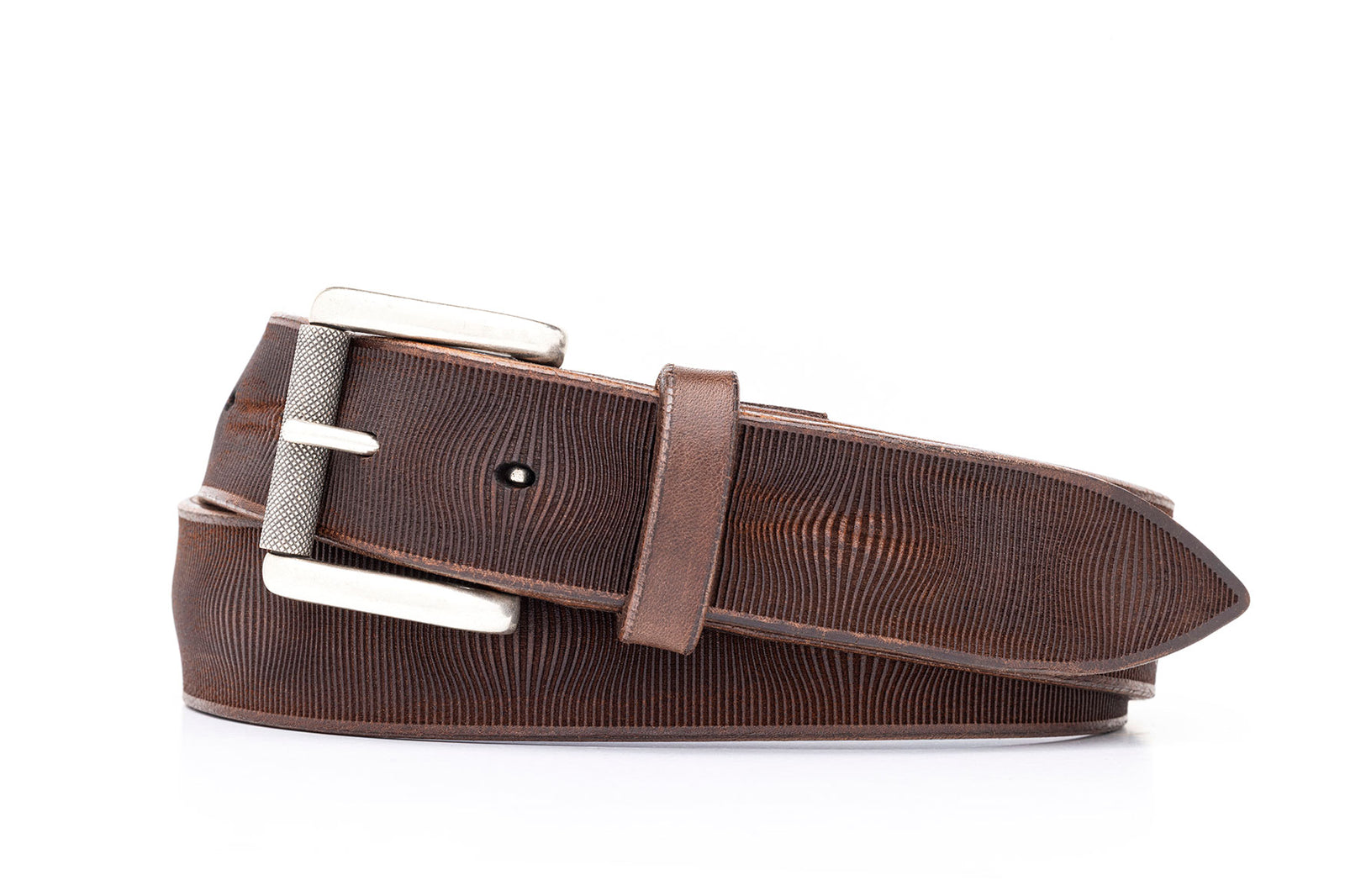 Italian Waves Belt with Antique Silver Buckle