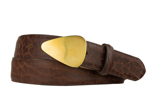 Tucson Bison Belt with Solid Brass Buckle