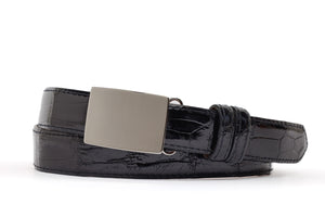 Glazed American Alligator Slide Strap with Compression Buckle