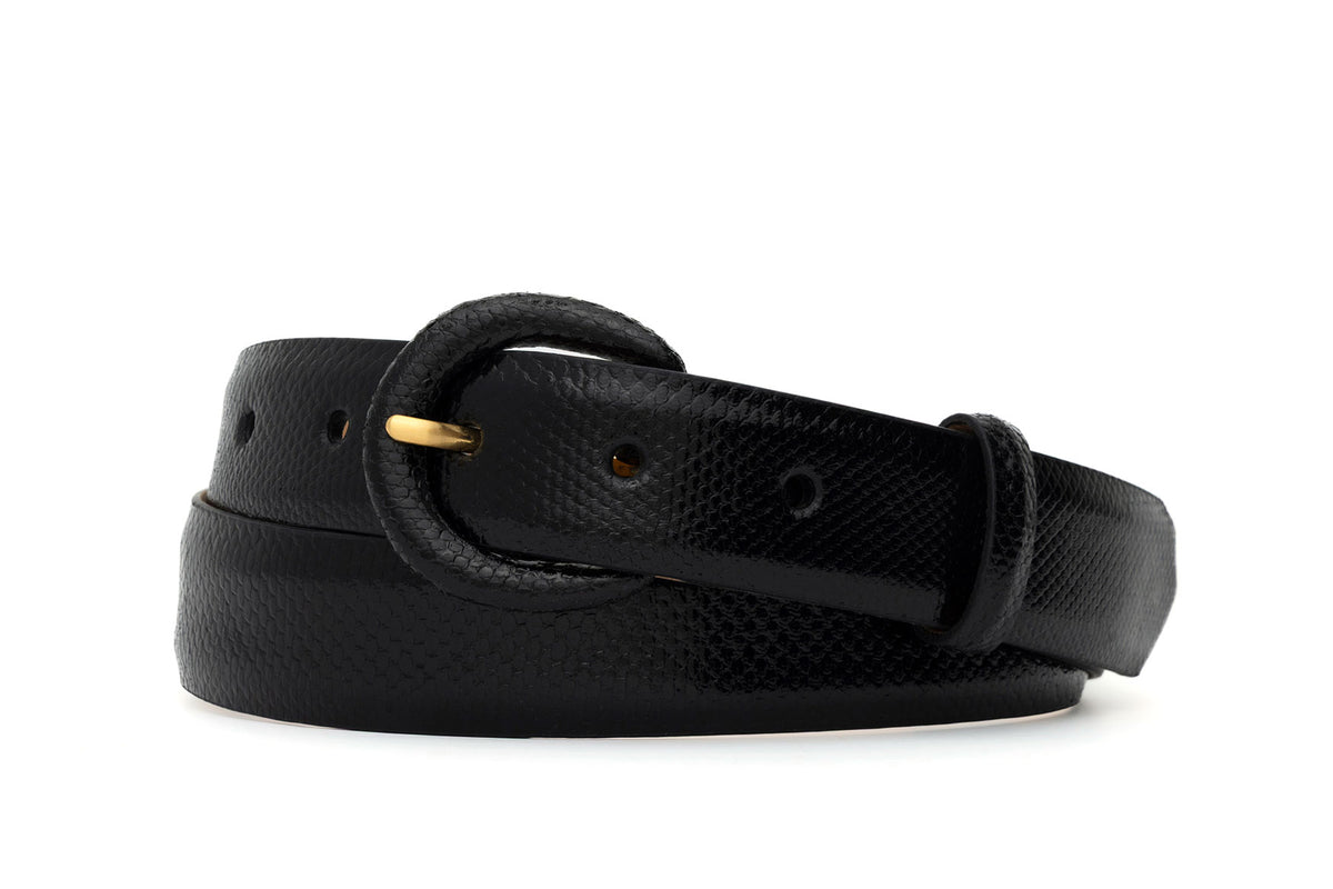 Karung Belt with Covered Crescent Buckle