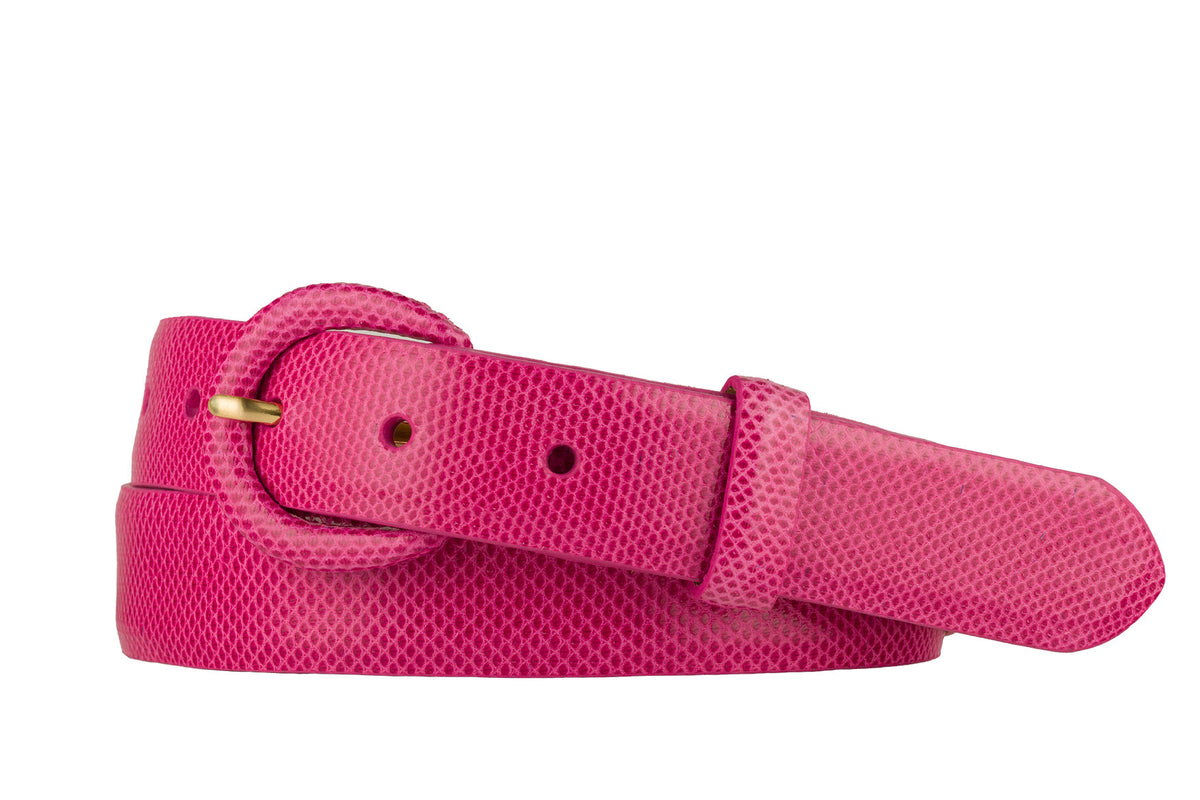 Karung Belt with Covered Crescent Buckle
