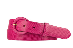 Karung Belt with Covered Crescent Buckle