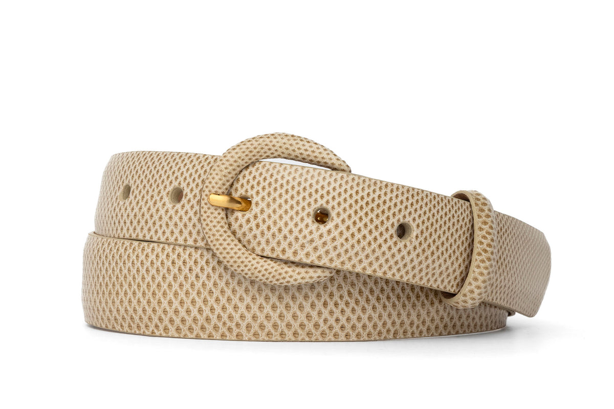 Karung Belt with Covered Crescent Buckle