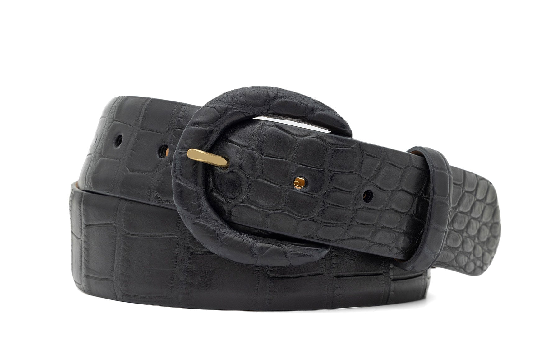 Luxury Handcrafted American Alligator Belts for Women – w  display picture 2