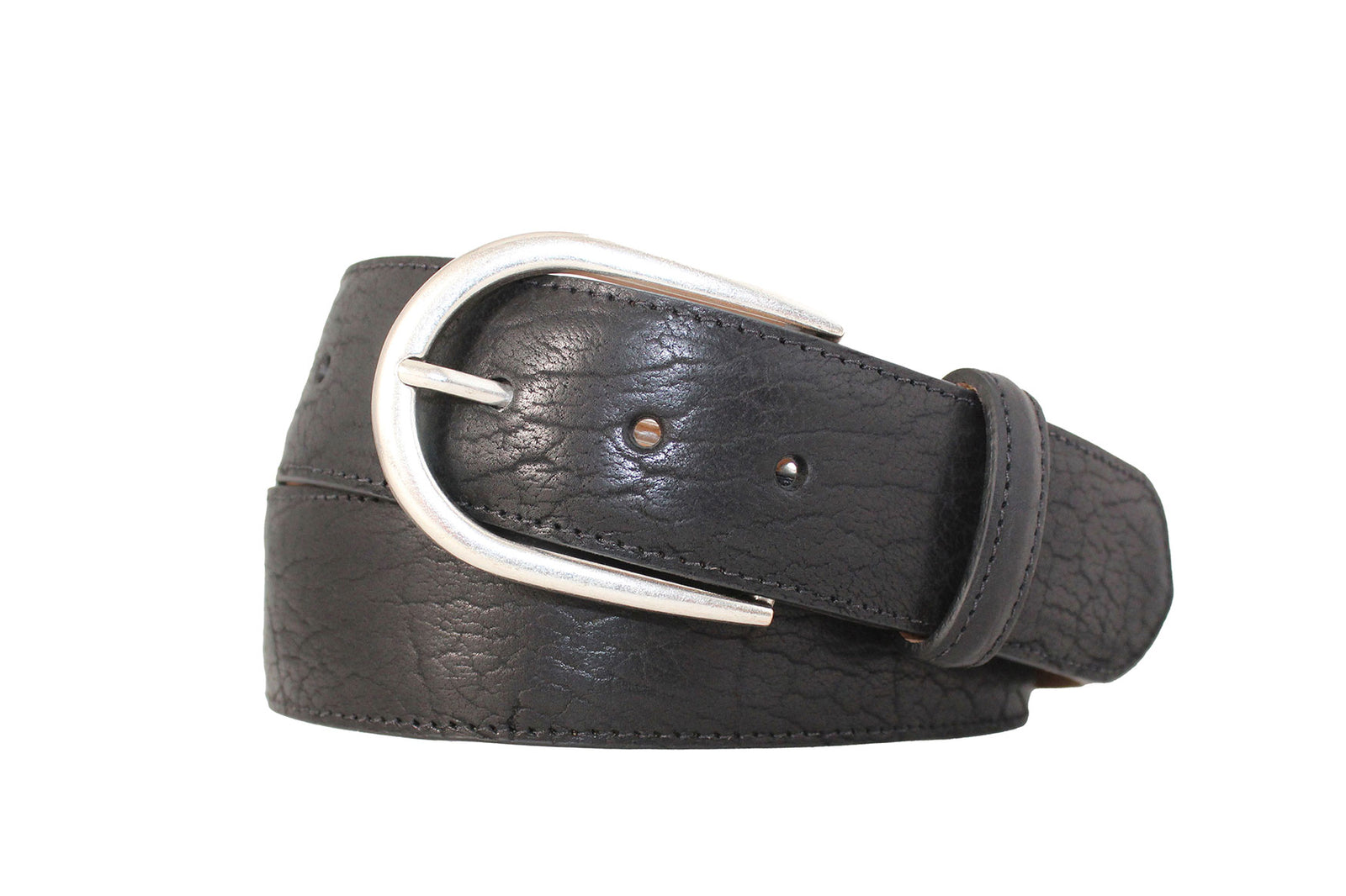 Tucson Bison Belt with Antique Silver Buckle