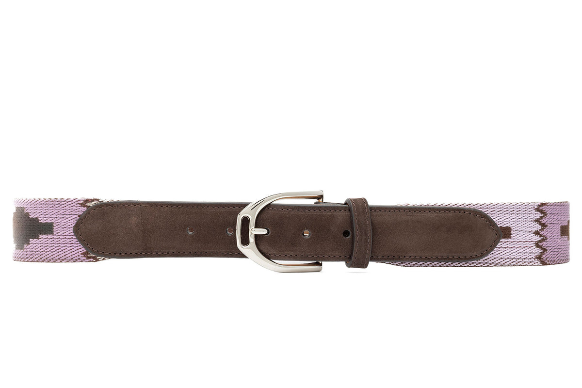 Santa Fe Belt with Nubuck Tabs and Stirrup Buckle