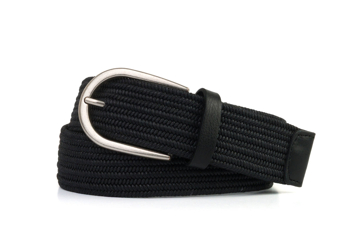 Stretch Belt with Gold or Antique Silver Buckle