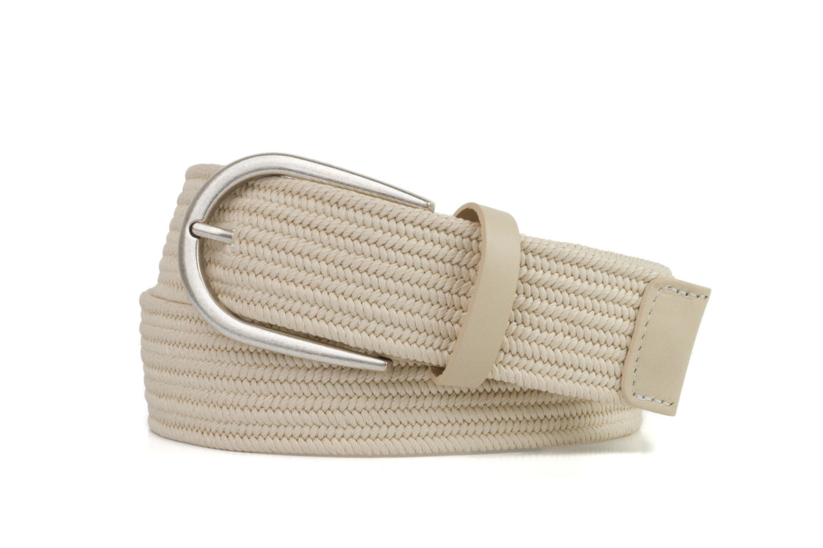 Stretch Belt with Gold or Antique Silver Buckle