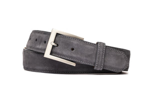 Nubuck Belt with Brushed Nickel Buckle