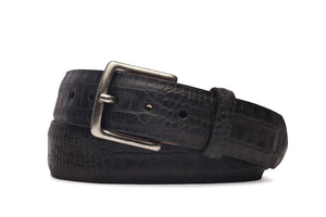 Authentic Barcelona Calf Belt with Antique Silver Buckle