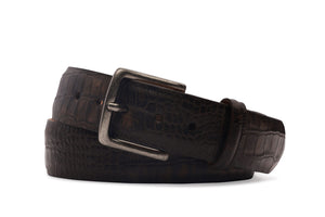 Authentic Barcelona Calf Belt with Antique Silver Buckle