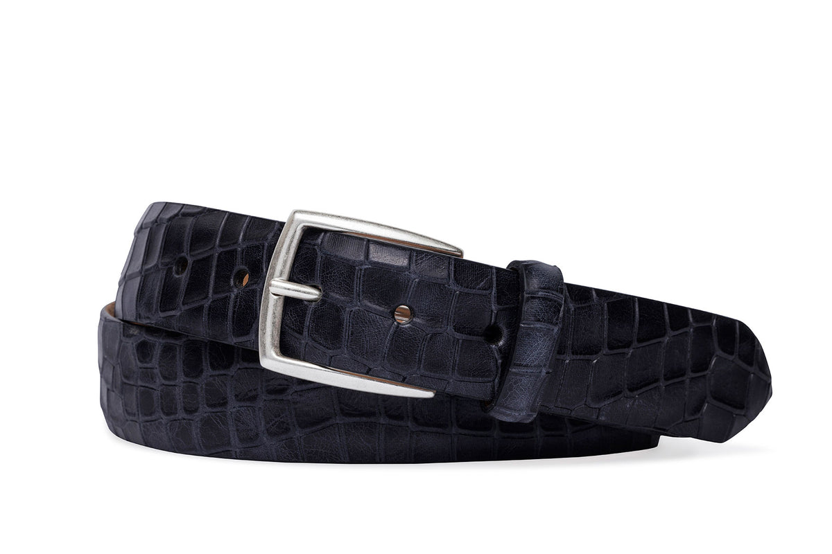 Authentic Dragon Belt with Antique Silver Buckle